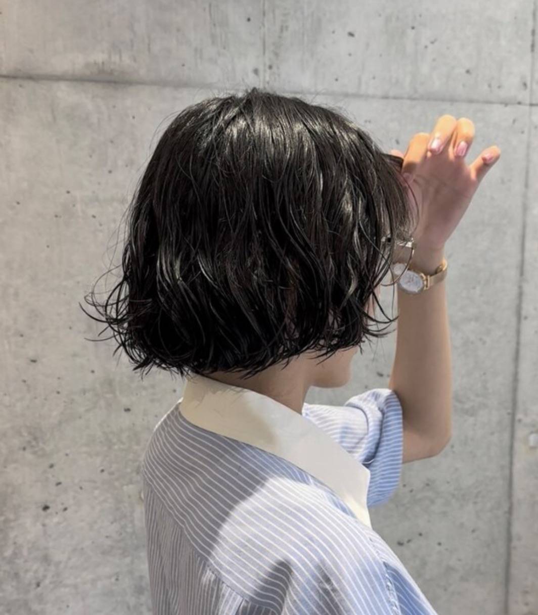 大人可愛い丸みボブパーマ！自由が丘ANNDER美容室東京髪質改善
