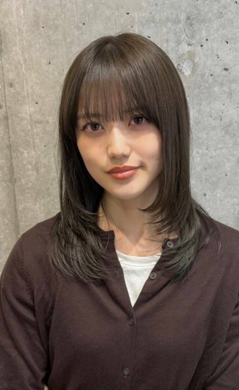 レイヤー×ブラウンベージュ!自由が丘の美容室ANNDER東京髪質改善レイヤーカット